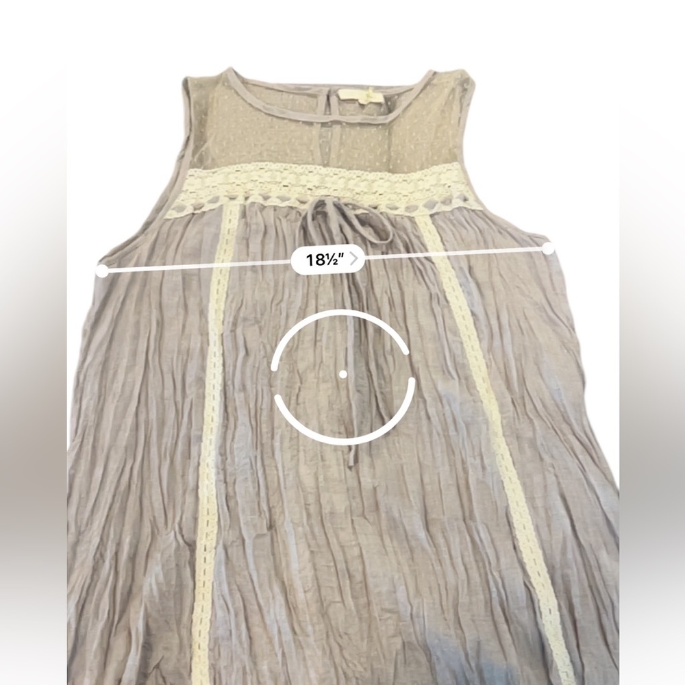 Rye Sleeveless Lace Blouse Tank, X-Large - Picture 10 of 11